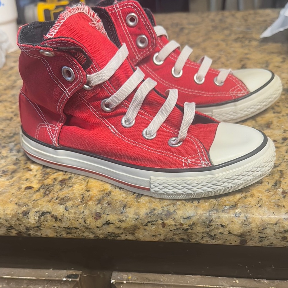 Converse Red High-Top Sneakers